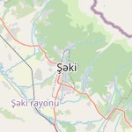 Map for location: Şəki, Azerbaijan