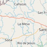 Map for location: La Mesa, Panama