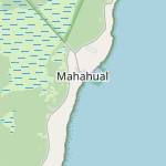 Map for location: Mahahual, Mexico