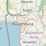 Map for location: Bujumbura, Burundi