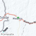 Map for location: Mwanza, Malawi