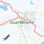 Map for location: Guantanamo, Cuba