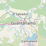 Map for location: Guantanamo, Cuba