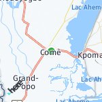 Map for location: Comè, Benin