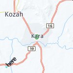 Map for location: Kara, Togo