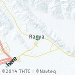 Map for location: Ranya, Iraq