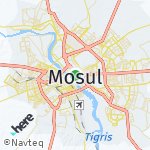 Map for location: Mosul, Iraq