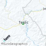 Map for location: Teslic, Bosnia and Herzegovina