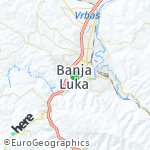 Map for location: Banja Luka, Bosnia and Herzegovina