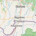 Map for location: Siddharthanagar, Nepal