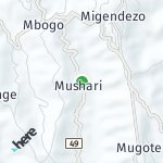 Map for location: Mushari, Rwanda