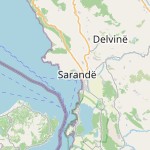Map for location: Sarandë, Albania