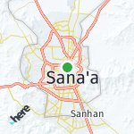 Map for location: Sana'a, Yemen