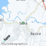 Map for location: Suha, Bosnia and Herzegovina