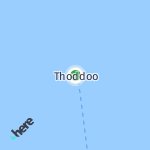Map for location: Thoddoo, Maldives