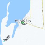 Map for location: Walvis Bay, Namibia