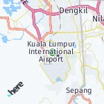 Map for location: Kuala Lumpur International Airport, Malaysia