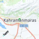 Map for location: Kahramanmaras, Turkiye