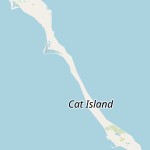 Map for location: Cat Island, Bahama