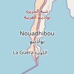 Map for location: Nouadhibou, Mauritania