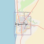 Map for location: Nouakchott, Mauritania