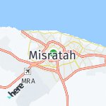 Map for location: Misratah, Libya