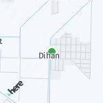 Map for location: Dihan, Kazakhstan