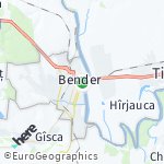 Map for location: Bender, Moldova