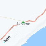 Map for location: Baraawe, Somalia