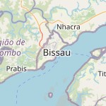 Map for location: Bissau, Guinea-Bissau