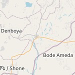 Map for location: Alaba, Ethiopia
