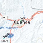 Map for location: Cuenca, Ecuador
