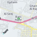 Map for location: Bani Hajer, Qatar