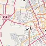 Map for location: Bani Hajer, Qatar