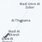 Map for location: Al Thumama, Qatar