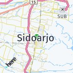 Map for location: Sidoarjo, Indonesia