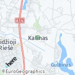Map for location: Kalinas, Lithuania