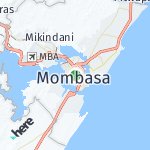 Map for location: Mombasa, Kenya