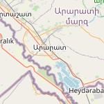 Map for location: Ararat, Armenia