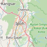 Map for location: Ipoh, Malaysia