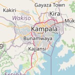 Map for location: Kampala, Uganda