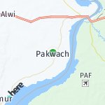 Map for location: Pakwach, Uganda