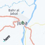 Map for location: Juba, South Sudan