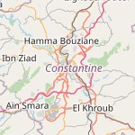 Map for location: Constantine, Algeria