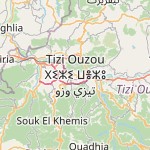 Map for location: Tizi Ouzou, Algeria