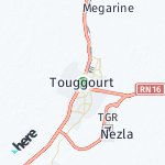 Map for location: Touggourt, Algeria