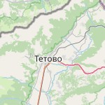 Map for location: Tetovo, North Macedonia