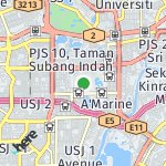 Map for location: Bandar Sunway, Malaysia
