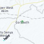 Map for location: Ga South, Ghana