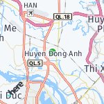 Map for location: Huyện Đông Anh, Vietnam